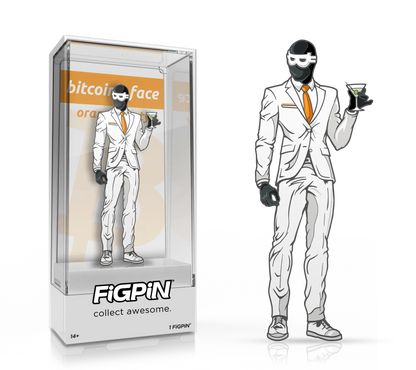 FiGPiN Satoshi Nakamoto - Bitcoin - LE 300 PCS - Orange Party Edition