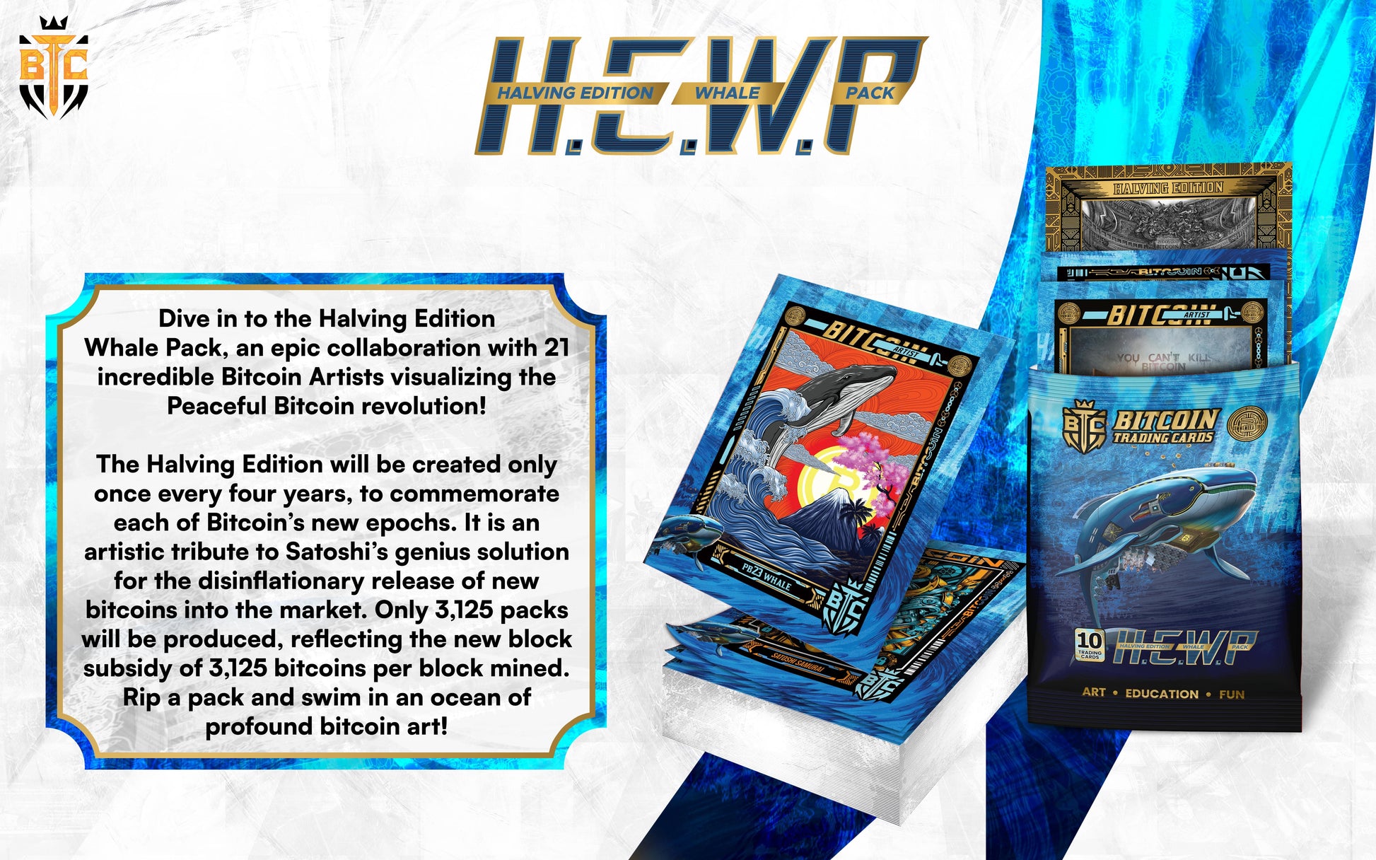 Halving Edition Whale Packs - Bitcoin Freedom Art