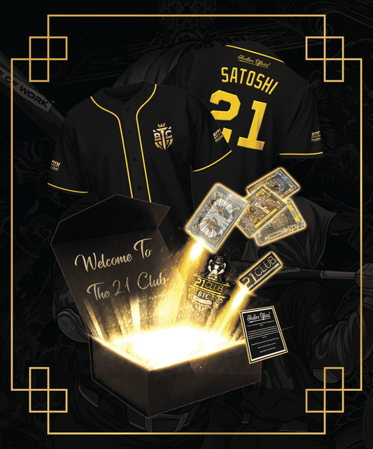 LE Jersey + Card - 21 Club Team BTC w/ Hodlers Official & BTCPINS Merch Combo