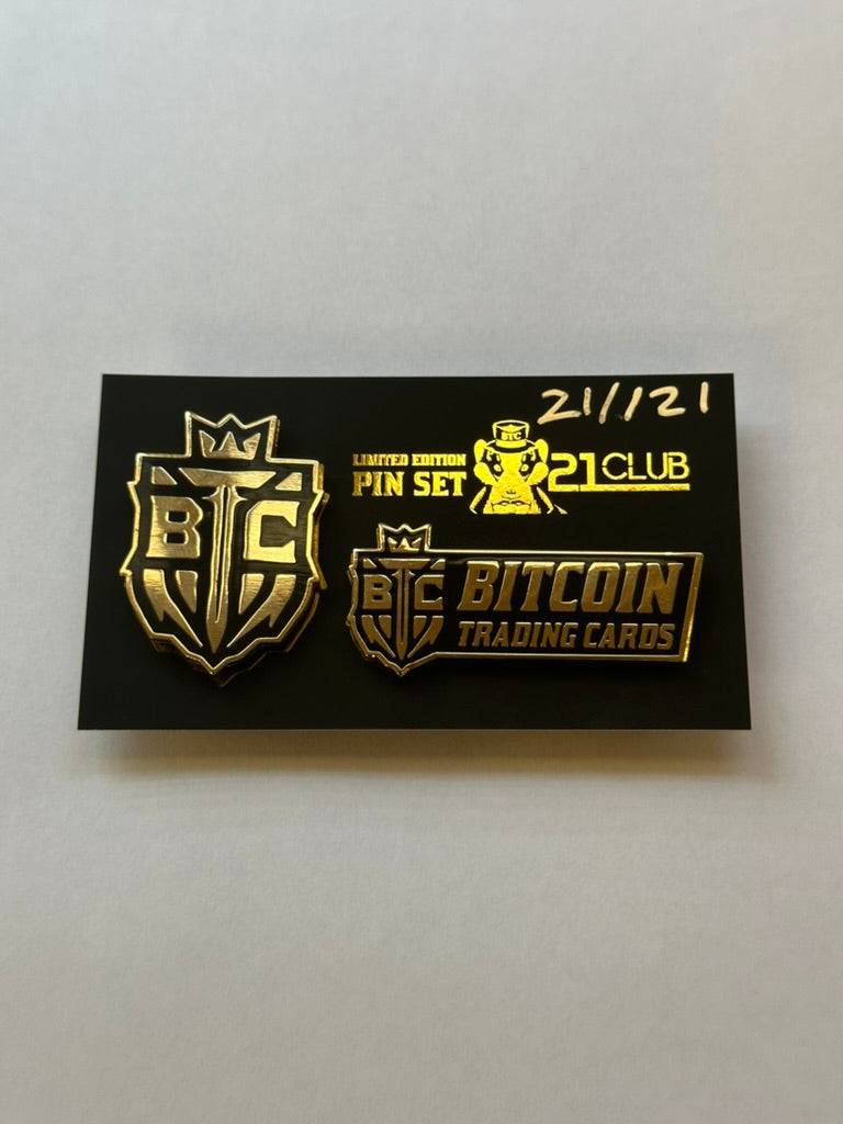 21 Club BTC Pin Set - Limited Edition :121 Produced - BTCTC