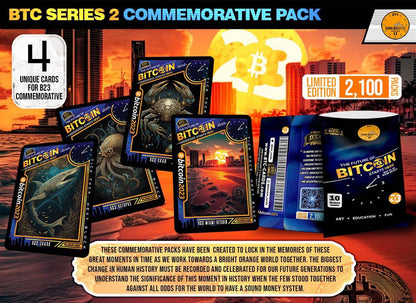 Bitcoin 2023 Commemorative Booster Packs  - Only 2,100 Packs - BTCTC