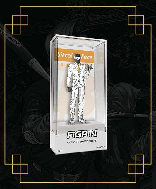 FiGPiN Satoshi Nakamoto - Bitcoin - LE 300 PCS - Orange Party Edition
