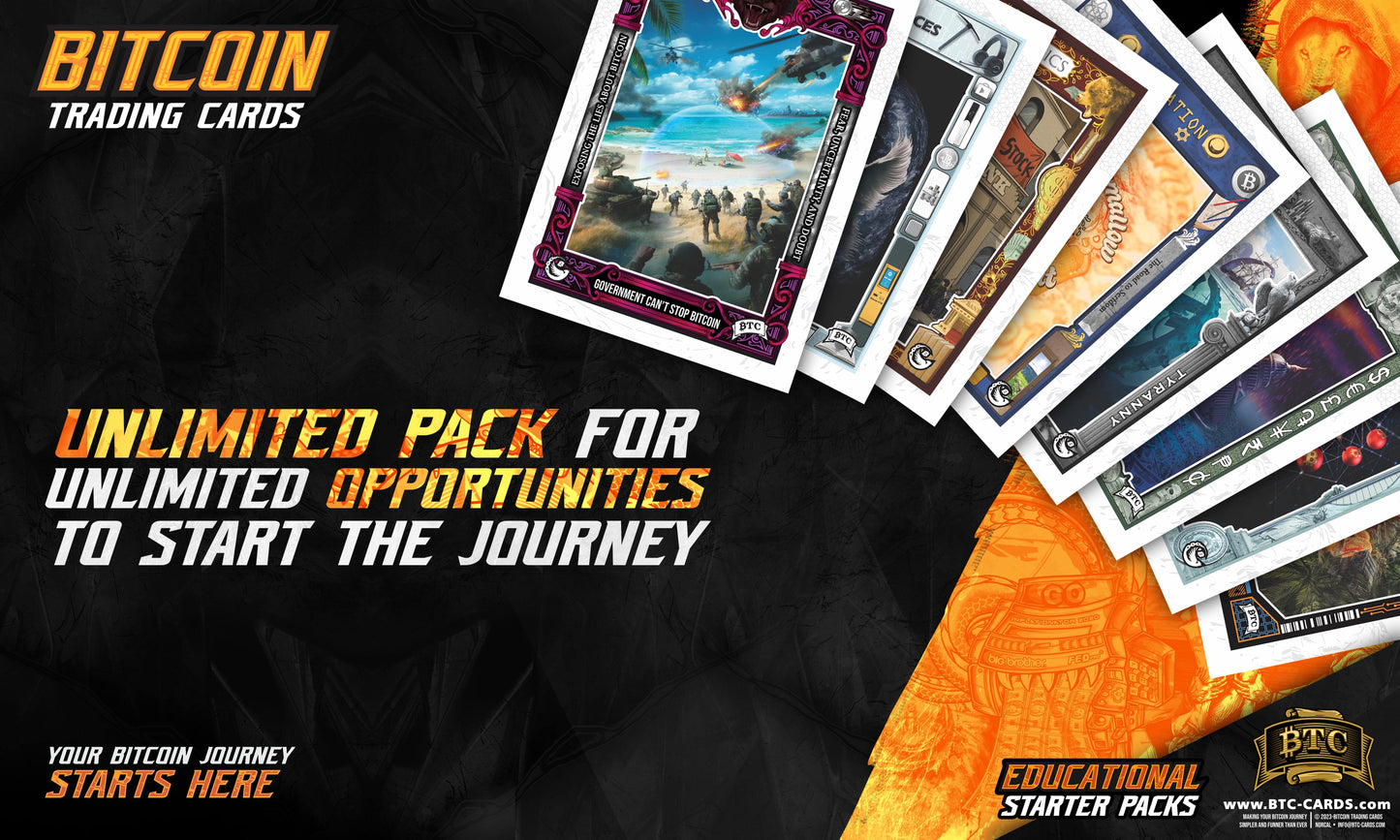 Orange Pill Pleb Bundle: 50 Genesis Packs + Exclusive Box Topper - BTCTC