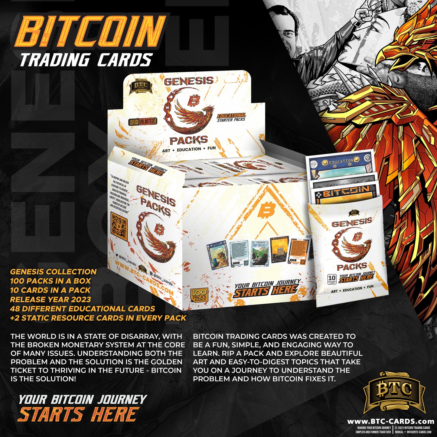 Genesis Packs - Your Bitcoin Journey Starts Here!  x10 pack Bundle - BTCTC