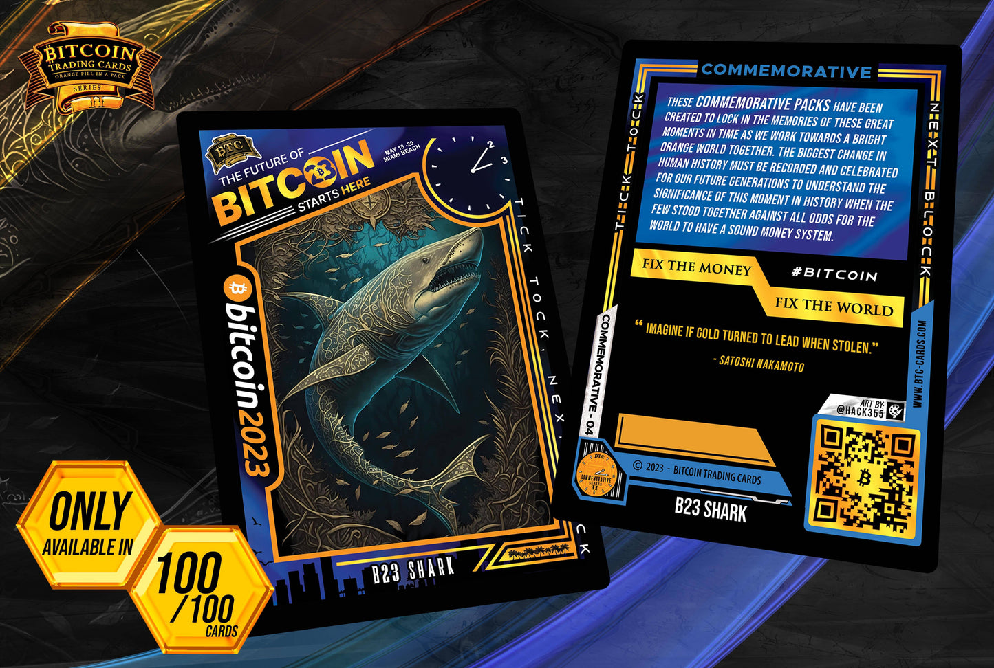 Bitcoin 2023 Commemorative Booster Packs  - Only 2,100 Packs - BTCTC