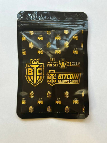 21 Club BTC Pin Set - Limited Edition :121 Produced - BTCTC