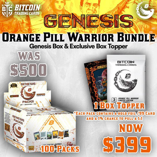 Orange Pill Warrior Bundle: Genesis Box + Exclusive Box Topper - BTCTC